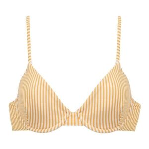 Montce Dainty Canary Stripe Bikini Top